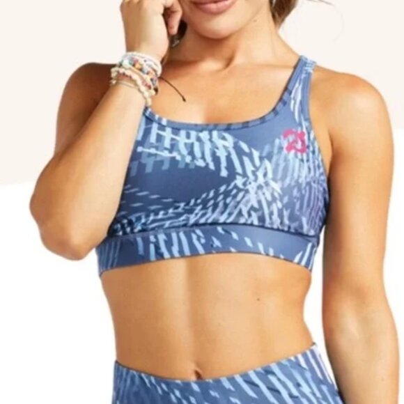 Peloton Other - Women Peloton WITH Wear It To Heart Zepheria Strappy Sports Bra Blue Large